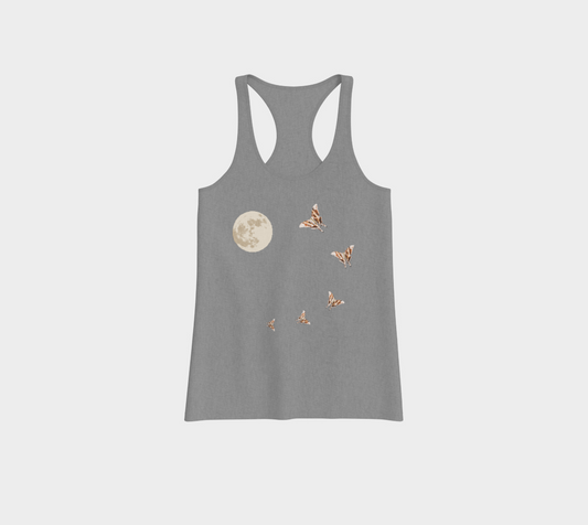 Lunar moth racerback tank