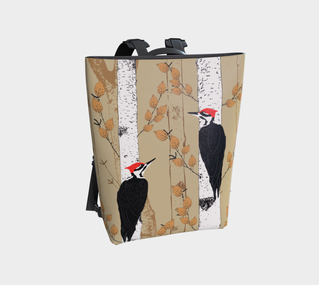 Vegan leather backpack - Woodpecker Bestie
