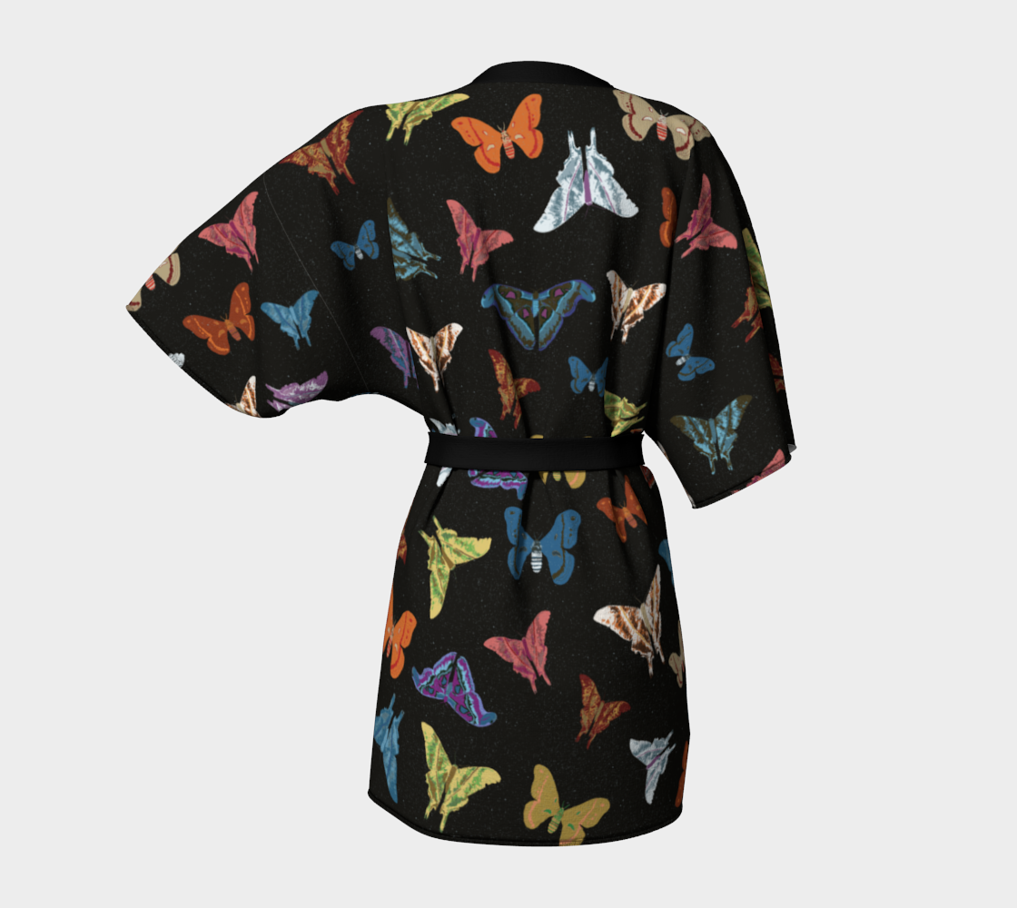 Symphony of moths luxury robe