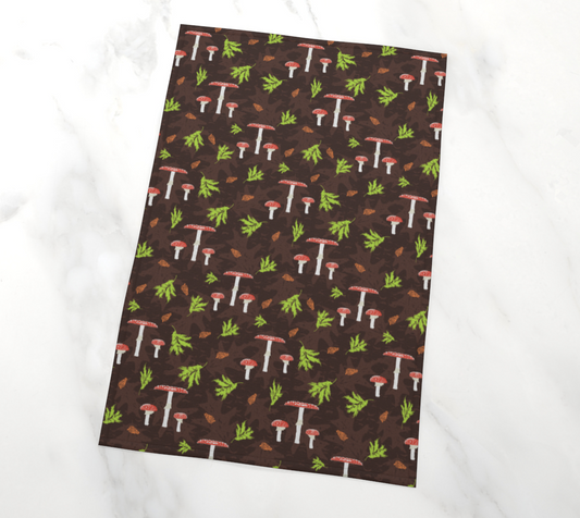 Mighty Mushroom tea towel