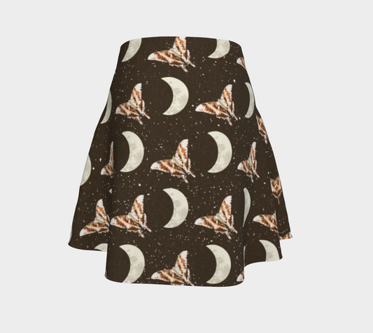 Lunar Moth flare skirt