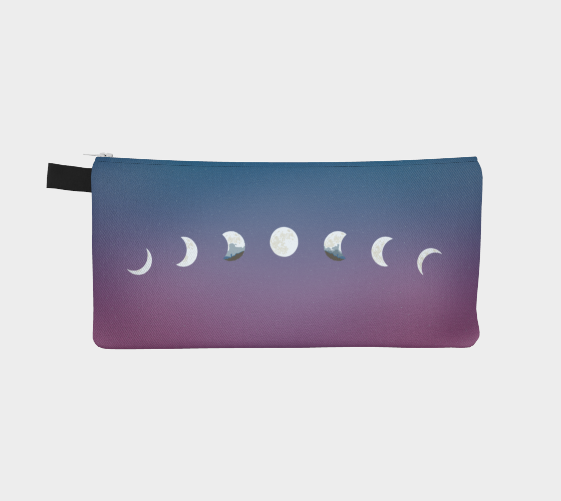 Moon phase pencil case