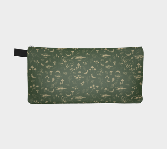 Green mushroom pencil case