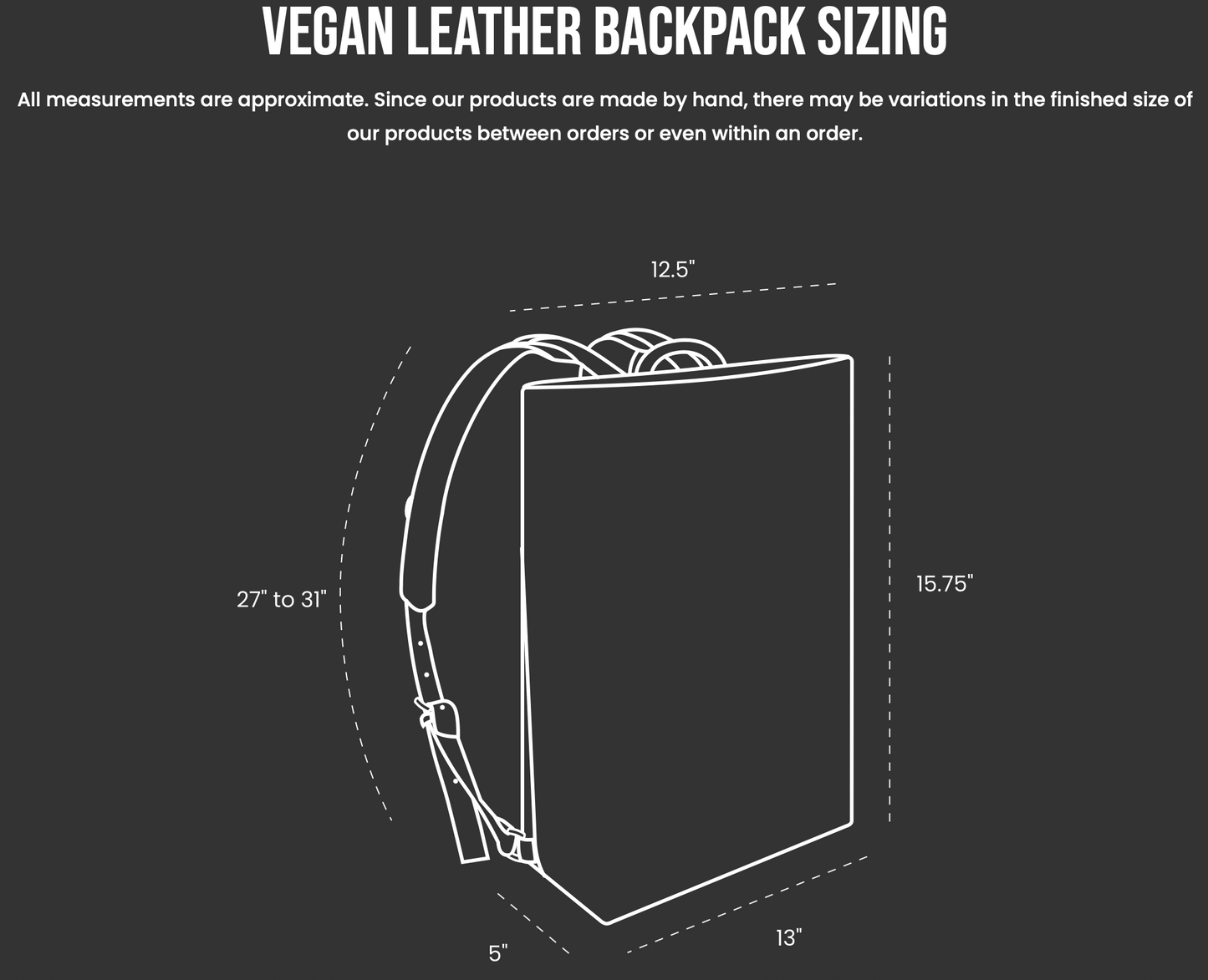 Vegan leather backpack - Muted Mushroom