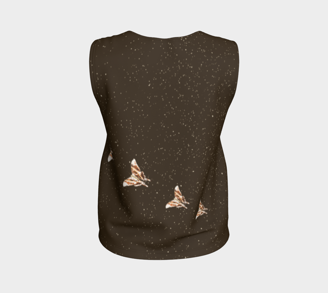 Loose tank lunar moth all-over print