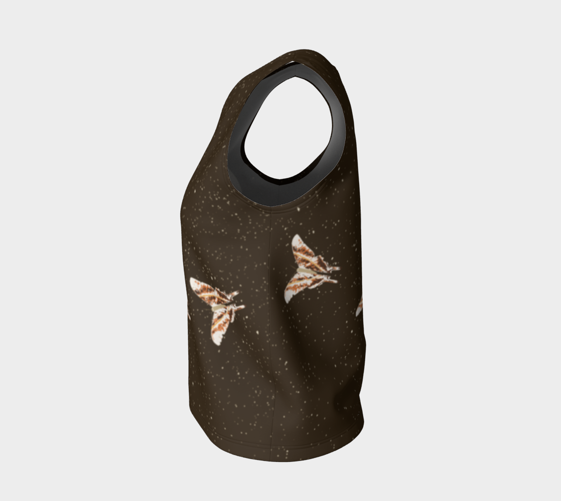 Loose tank lunar moth all-over print