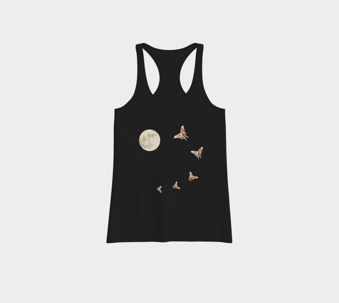Lunar moth racerback tank