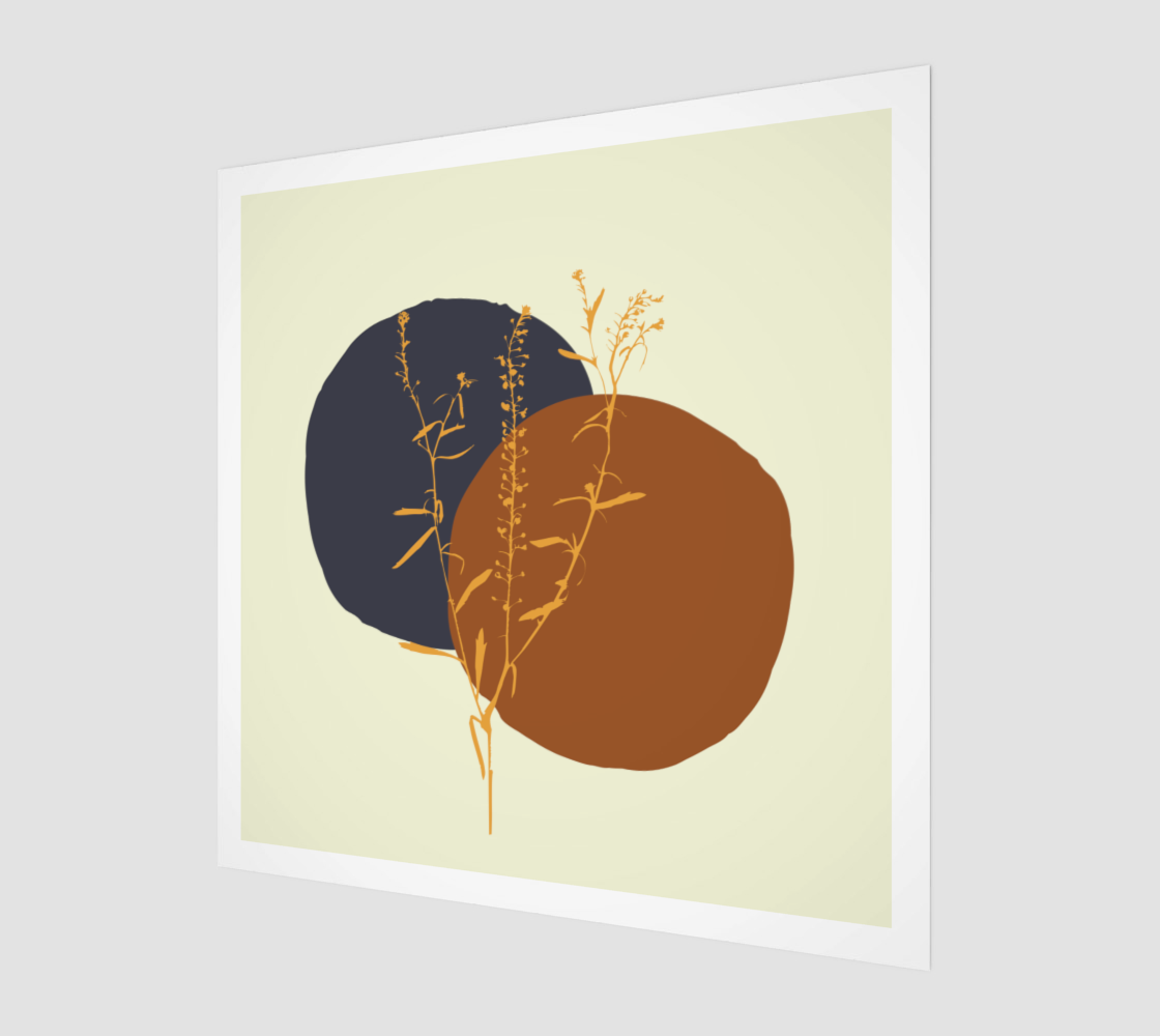Golden mustard fine art print