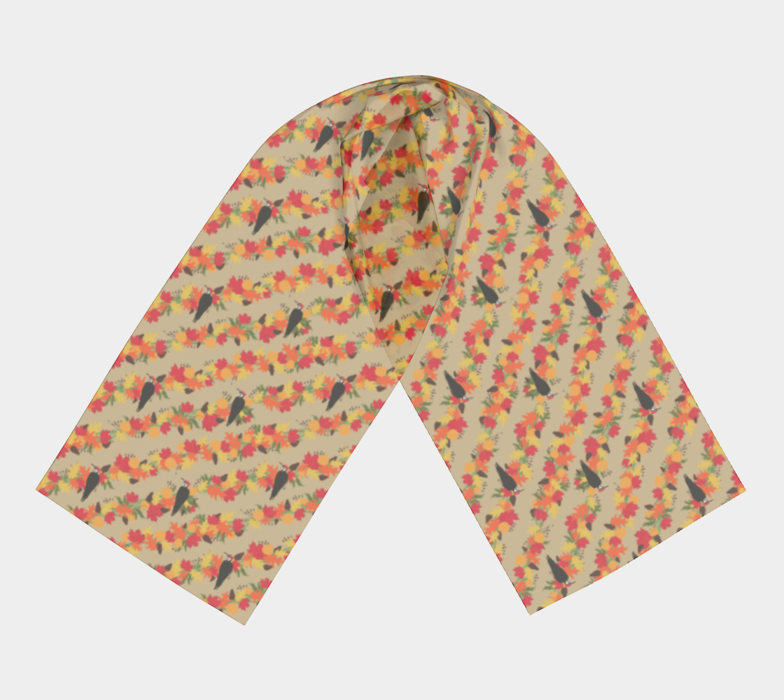 Autumnal Woodpecker Scarf