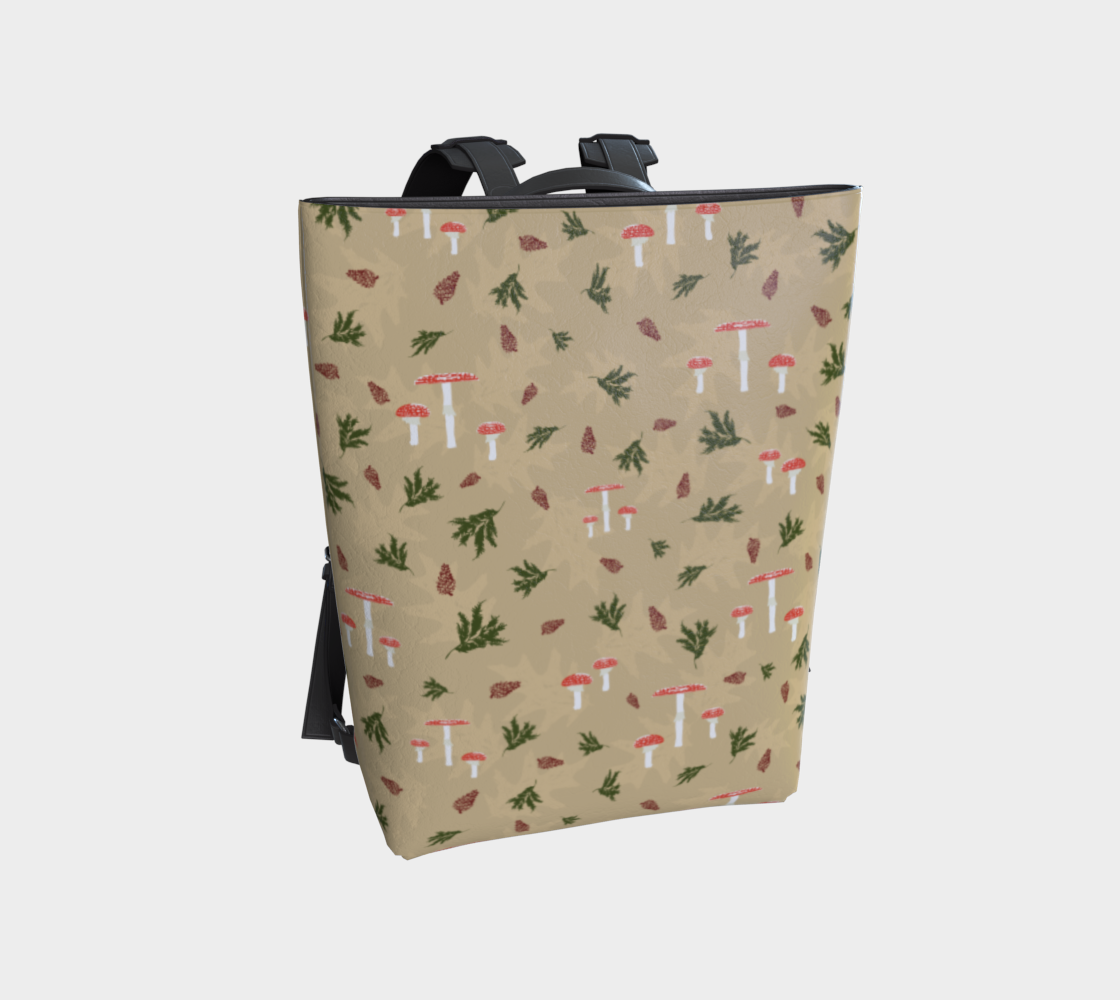 Vegan leather backpack - Muted Mushroom