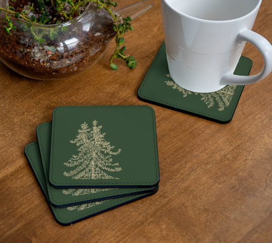 Tree coaster - green