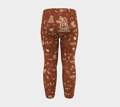 Foxy forest baby leggings