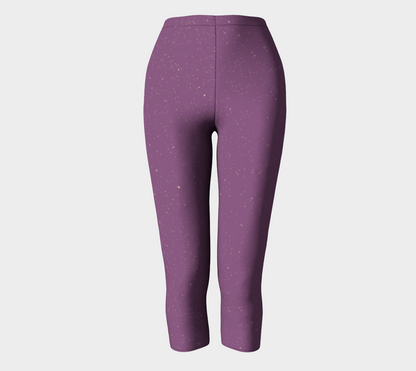 Purple Starry Night leggings (full/capris)