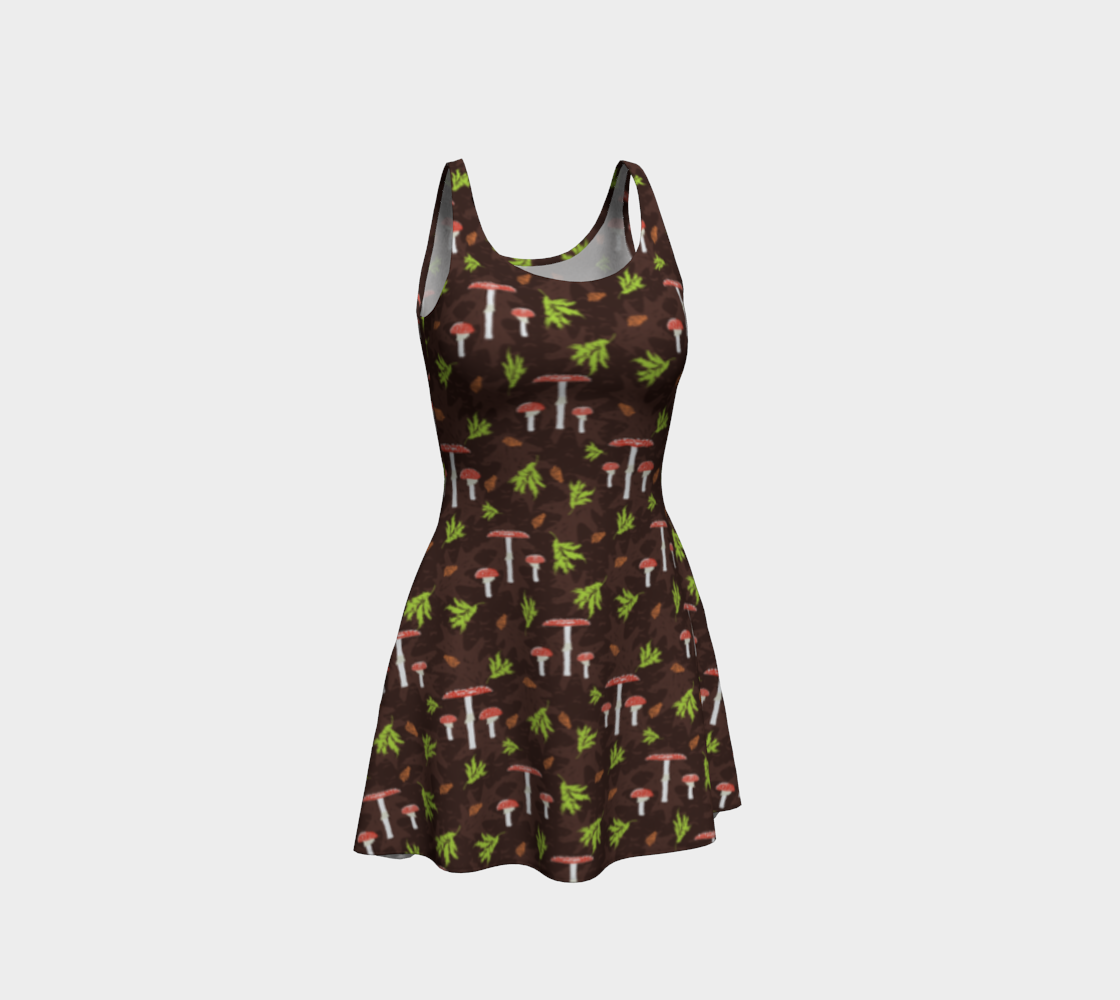 Mighty Mushroom flare dress