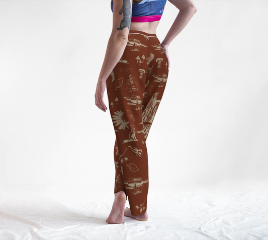 Forest Floor Lunge Pants - orange