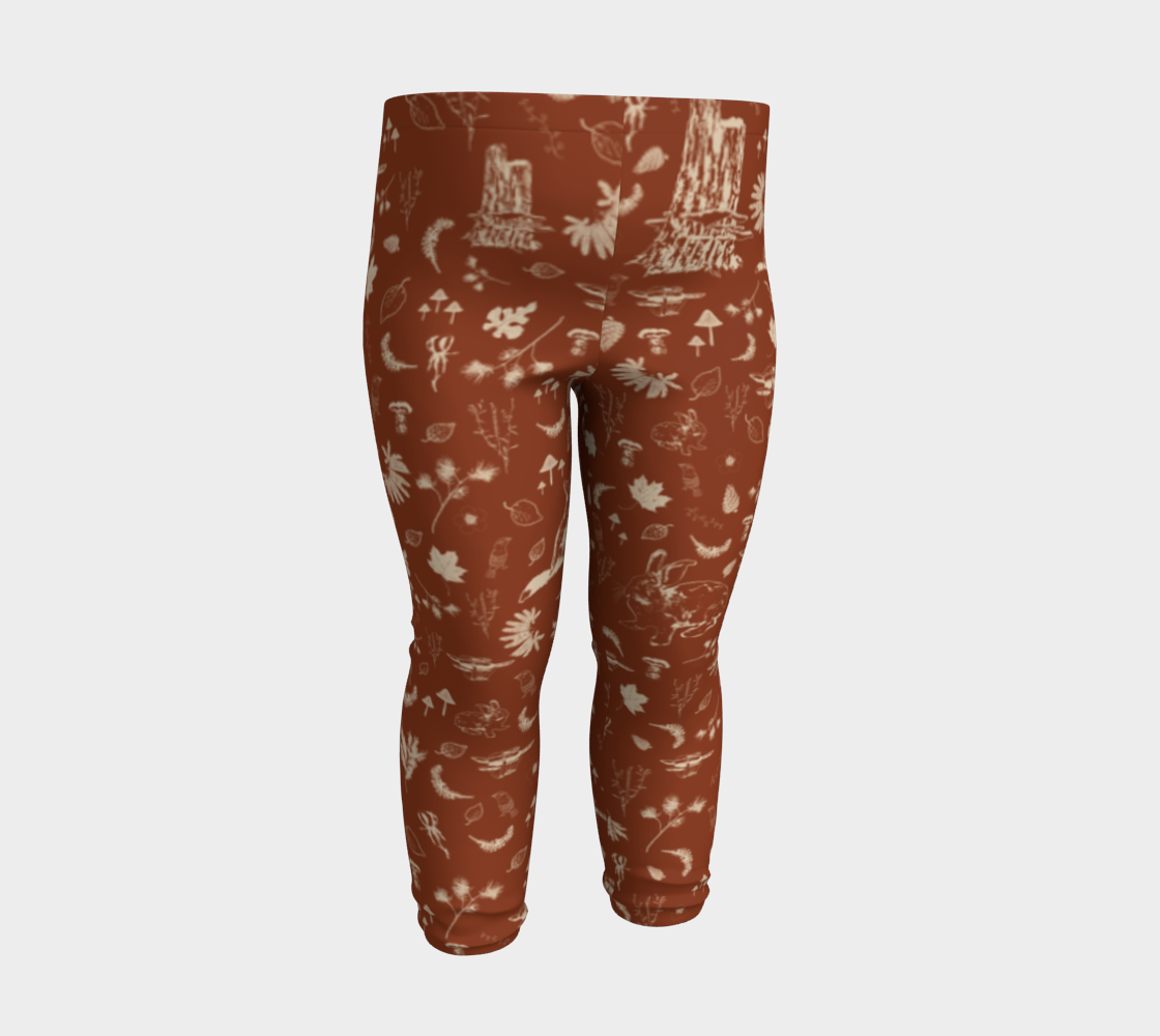 Foxy forest baby leggings