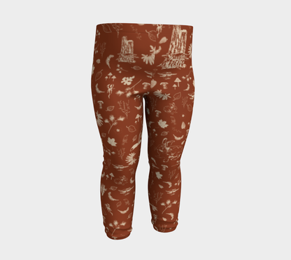 Foxy forest baby leggings