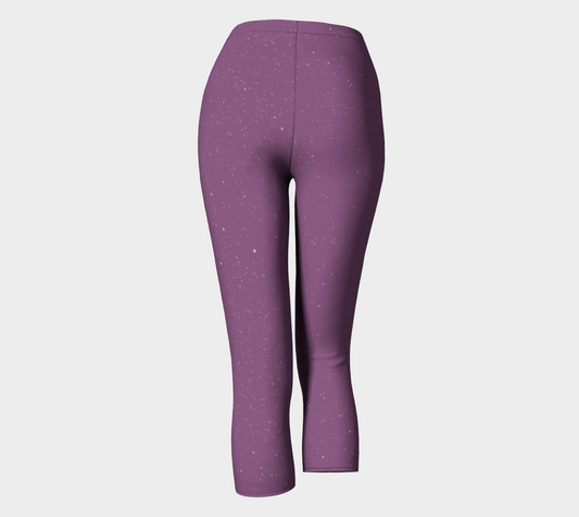 Purple Starry Night leggings (full/capris)