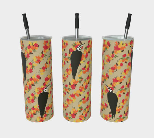 Autumnal woodpecker tumbler