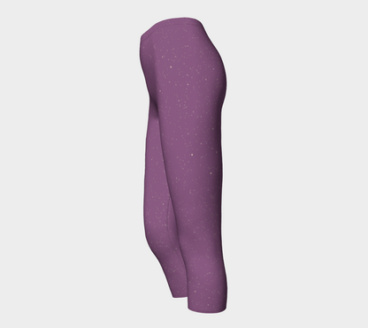 Purple Starry Night leggings (full/capris)