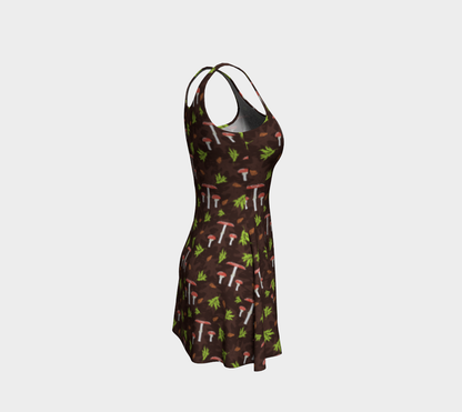 Mighty Mushroom flare dress