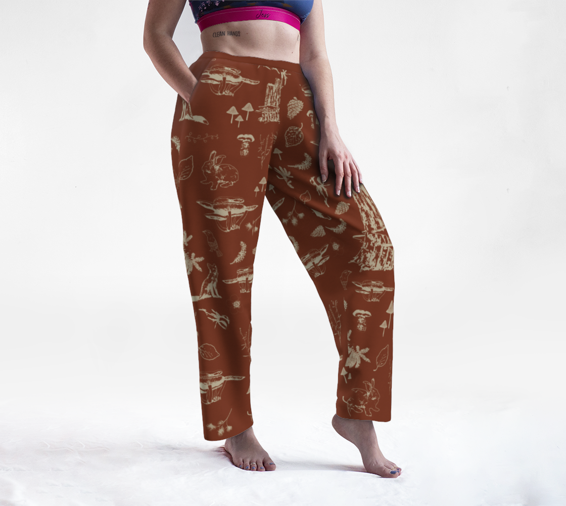 Forest Floor Lunge Pants - orange