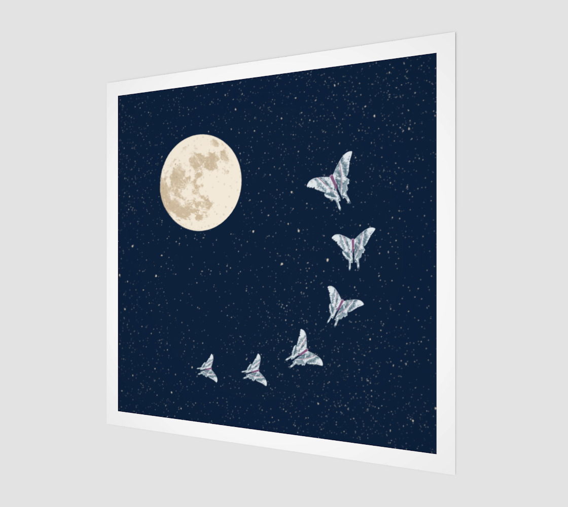 Midnight moth print
