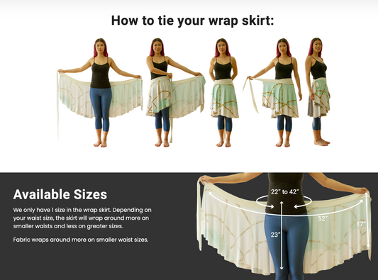 Midnight Moth wrap skirt