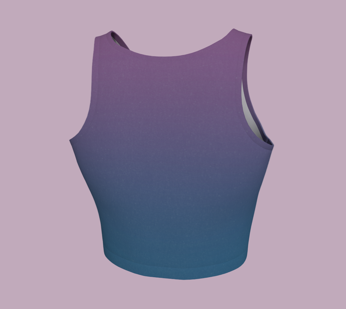 Blue and purple crop top
