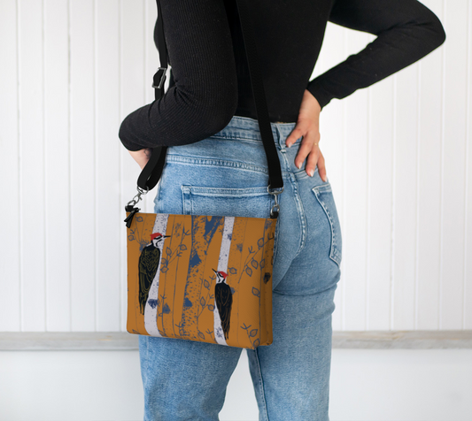 Wood pecker Besties & Stag Crossbody Bag