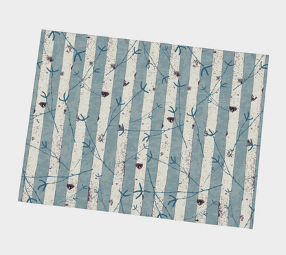 Winter birch placemat