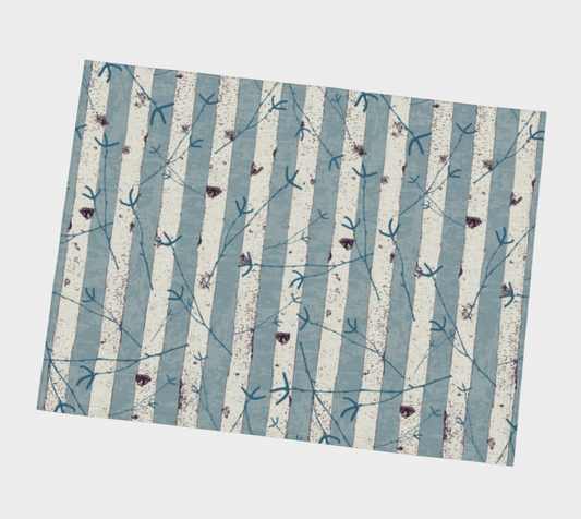 Winter birch placemat