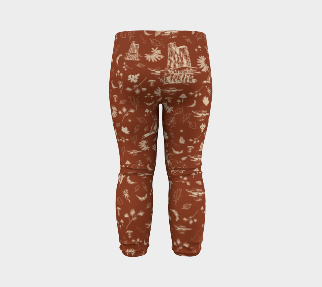 Foxy forest baby leggings