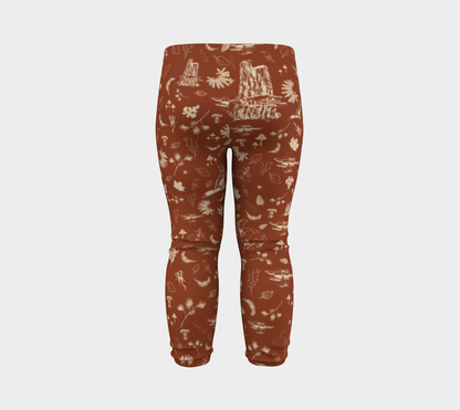 Foxy forest baby leggings
