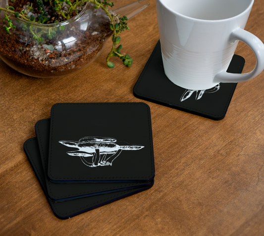 Mushroom cluster coaster