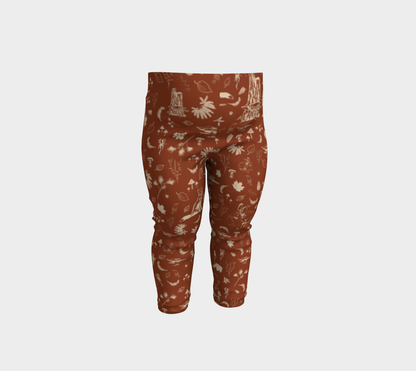 Foxy forest baby leggings