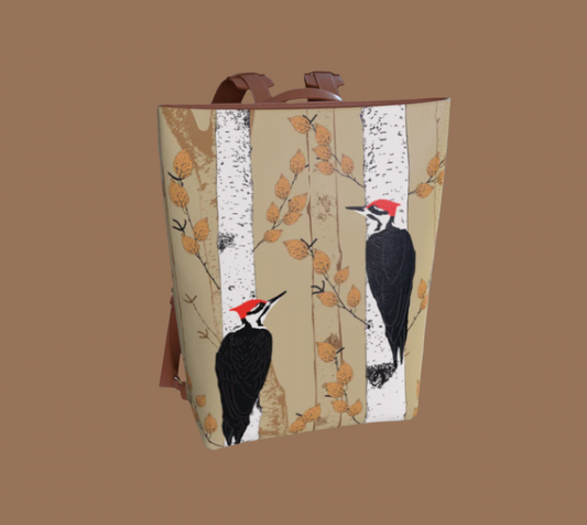 Vegan leather backpack - Woodpecker Bestie