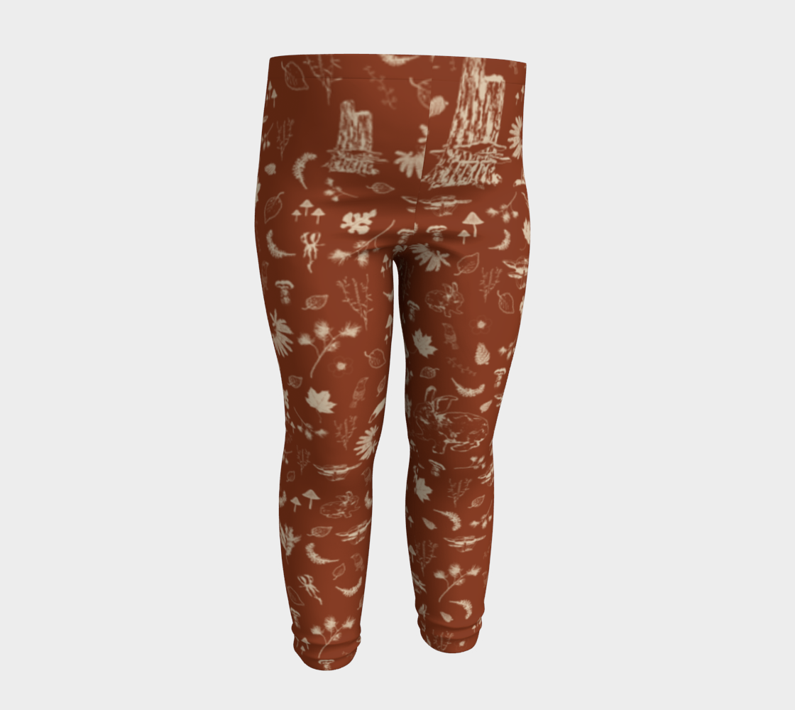 Foxy forest baby leggings