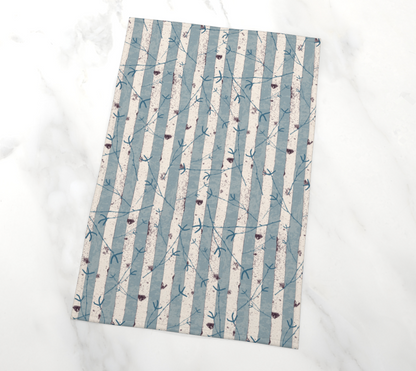 Brave Birch Winter tea towel