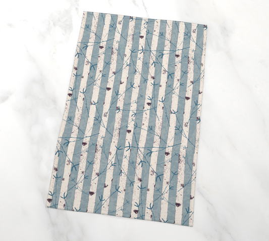 Brave Birch Winter tea towel