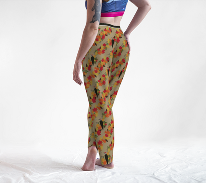 Autumnal woodpecker lounge pants