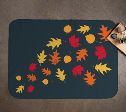 Autumn leaves blanket