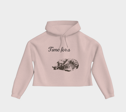 Cat nap crop hoodie