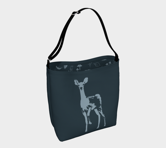 Fawn tree - day tote blue